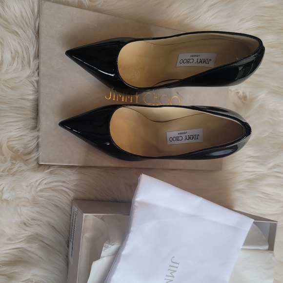 JIMMY CHOO Patent Leather Anouk 120 Pump Size 38 - Picture 4 of 13